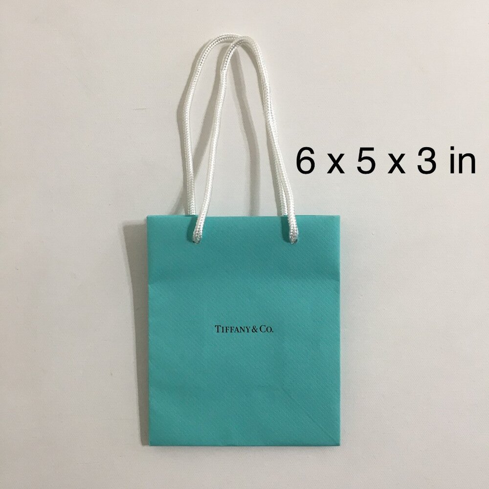 Tiffany & Co Mini Paper Gift Bag 6" x 5" x 3" NEW!